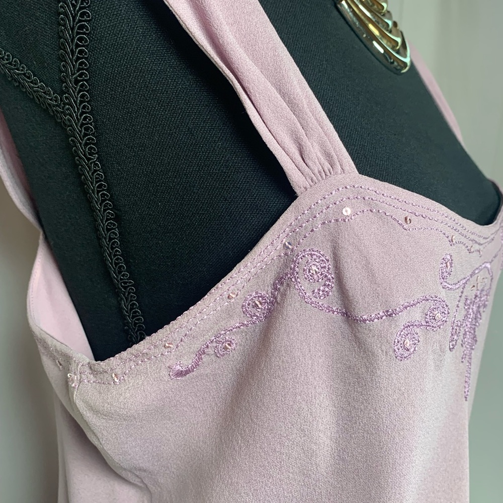 Jones New York Cami-style top -silk-lavender-size 12 - Picture 10 of 14